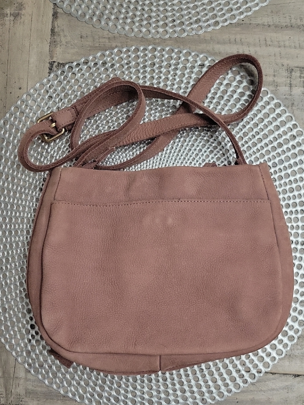 Miss Albright Cow Suede Leather W/Bow Knot Detail Crossbody - Picture 6 of 6